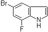 structure of CAS# 883500-73-0, 5-溴-7-氟-1H-吲哚