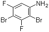 2,4-二溴-3,5-二氟苯胺分子结构 (CAS 883549-00-6)