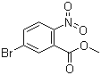 5-溴-2-硝基苯甲酸甲酯分子结构 (CAS 883554-93-6)