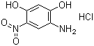 4-氨基-6-硝基间苯二酚盐酸盐分子结构 (CAS 883566-55-0)