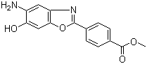4-(5'-氨基-6'-羟基苯并噁唑-2'-基)苯甲酸甲酯分子结构 (CAS 883566-56-1)