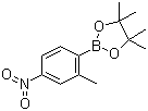 2-甲基-4-硝基苯硼酸频哪醇酯分子结构 (CAS 883715-40-0)