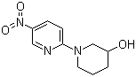 1-(5-硝基吡啶-2-基)哌啶-3-醇分子结构 (CAS 88374-36-1)