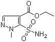 5-氨基磺酰基-1-甲基吡唑-4-甲酸乙酯分子结构 (CAS 88398-81-6)