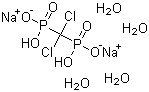 structure of CAS# 88416-50-6, 氯屈膦酸二钠(四水合物)