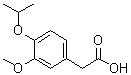 3-甲氧基-4-(1-甲基乙氧基)苯乙酸分子结构 (CAS 88449-50-7)