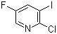 2-氯-5-氟-3-碘吡啶分子结构 (CAS 884494-33-1)