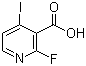structure of CAS# 884494-51-3, 2-氟-4-碘烟酸