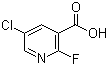 5-氯-2-氟吡啶-3-羧酸分子结构 (CAS 884494-57-9)