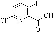 structure of CAS# 884494-76-2, 2-氯-5-氟吡啶-6-羧酸