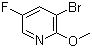 3-溴-5-氟-2-甲氧基吡啶分子结构 (CAS 884494-81-9)