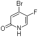 4-溴-5-氟-1H-吡啶-2-酮分子结构 (CAS 884495-01-6)