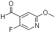 structure of CAS# 884495-12-9, 5-氟-2-甲氧基吡啶-4-甲醛