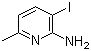 3-碘-6-甲基吡啶-2-胺分子结构 (CAS 884495-19-6)