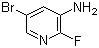 3-氨基-5-溴-2-氟吡啶分子结构 (CAS 884495-22-1)