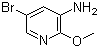3-氨基-5-溴-2-甲氧基吡啶分子结构 (CAS 884495-39-0)