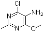 4-氯-6-甲氧基-2-甲基-5-嘧啶胺分子结构 (CAS 88474-31-1)