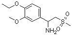 structure of CAS# 885268-06-4, 4-乙氧基-3-甲氧基-alpha-[(甲基磺酰基)甲基]苯甲胺