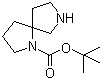 structure of CAS# 885268-47-3, 1,7-Diazaspiro[4.4]nonane-1-carboxylic acid tert-butyl ester