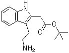 3-(2-氨基乙基)-1H-吲哚-2-乙酸叔丁酯分子结构 (CAS 885270-62-2)