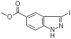 structure of CAS# 885271-25-0, Methyl 3-iodoindazole-5-carboxylate