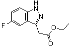 structure of CAS# 885271-93-2, 5-氟-1H-吲唑-3-乙酸乙酯