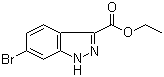 6-溴-1H-吲唑-3-羧酸乙酯分子结构 (CAS 885272-94-6)