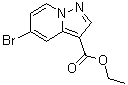 5-溴吡唑并[1,5-a]吡啶-3-羧酸乙酯分子结构 (CAS 885276-93-7)