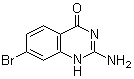 structure of CAS# 885277-56-5, 2-Amino-7-bromo-4(1H)-quinazolinone