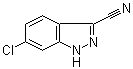 6-氯-1H-吲唑-3-甲腈分子结构 (CAS 885278-30-8)