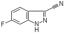 structure of CAS# 885278-33-1, 6-氟-1H-吲唑-3-甲腈