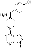 structure of CAS# 885499-61-6, CCT 128930