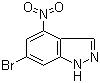 6-溴-4-硝基-1H-吲唑分子结构 (CAS 885518-46-7)