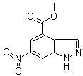structure of CAS# 885518-55-8, 6-硝基-1H-吲唑-4-羧酸甲酯