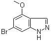 structure of CAS# 885519-21-1, 6-Bromo-4-methoxy-1H-indazole