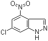 6-氯-4-硝基-1H-吲唑分子结构 (CAS 885519-50-6)