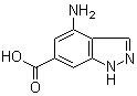 4-氨基-1H-吲唑-6-羧酸分子结构 (CAS 885519-89-1)