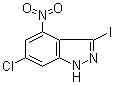 6-氯-3-碘-4-硝基-1H-吲唑分子结构 (CAS 885519-97-1)