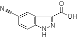 5-氰基-1H-吲唑-3-羧酸分子结构 (CAS 885520-03-6)