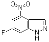 6-氟-4-硝基-1H-吲唑分子结构 (CAS 885520-14-9)
