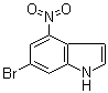 structure of CAS# 885520-50-3, 6-溴-4-硝基-1H-吲哚