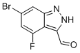 structure of CAS# 885520-72-9, 6-溴-4-氟-2H-吲唑-3-甲醛