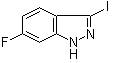 6-氟-3-碘-1H-吲唑分子结构 (CAS 885522-07-6)