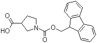 structure of CAS# 885951-89-3, 1-芴甲氧羰基吡咯烷-3-甲酸