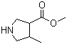 structure of CAS# 885952-88-5, 4-甲基吡咯烷-3-羧酸甲酯