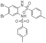 structure of CAS# 88617-67-8, 4,5-Dibromo-N,N'-ditosyl-o-phenylenediamine
