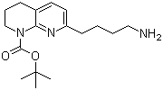 8-N-叔丁氧羰基-5,6,7,8-四氢-1,8-萘啶-2-丁胺分子结构 (CAS 886362-42-1)