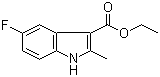 structure of CAS# 886362-70-5, 5-氟-2-甲基-1H-吲哚-3-羧酸乙酯