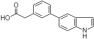 3-(1H-吲哚-5-基)苯乙酸分子结构 (CAS 886363-20-8)