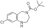 structure of CAS# 886364-27-8, 4-叔丁氧羰基-8-氯-2,3,4,5-四氢-1H-苯并[e][1,4]二氮杂卓